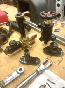 A closeup of tools on a table.